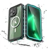 Lyxigt snöfast magnetisk transparent Vogue -telefonfodral för iPhone 15 Plus 14 13 Pro Max Lanyard Outdoor Sports Full Protective Soft Bumper Robust Armor Clear Shell