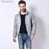 Men's Down Parkas Autumn Ultralight Thin Down Coat Feather Large Size Casual Short Jacket Men Standing Collar Down Jacket WholesaleL231014