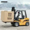 Huina 1/10 RC Kamyon Forklift Traktör Uzaktan Kumanda Araba Paletli 8 CH RC Makine Mühendislik Arabaları Radyo İstasyonunda Boy Oyuncakları