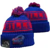 Gorros masculinos de malha com punhos pom, gorros de búfalo bobble, chapéu esportivo listrado, lã lateral, quente, boné de beisebol para mulheres a3