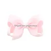 Accessoires pour cheveux 3 pouces Hair Bow Baby Girl Boutique Grosgrain Ribbon Clip Hairbow Pinwheel Hairpins Pin Accessoires Bébé, Enfants Materni Dhcln