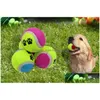 Jouets pour chiens à mâcher balles de tennis pour animaux de compagnie chiot jouer balle en caoutchouc pour petits chiens de taille moyenne en plein air intérieur jouant 6,5 cm Homefavor Dhifh