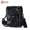 Torby w talii Joyir prawdziwa skóra skórzana mała męska torba na ramię modzie TELEFON Crossbody Casual Travel Mini Messenger 231013