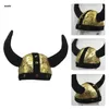 Chapeaux de fête drôle Viking peluche doux chapeaux tête de taureau Poshoot outil nouveauté chapeaux femmes hommes fête cadeau anniversaire Halloween chapeau 231013