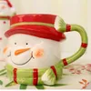 Tazze Natale 3D Tazza per animali Tazza in ceramica Amanti creativi Caffè Tazze per la colazione Tazza regalo Stoviglie per la casa Decorazione Forniture per feste 231013
