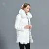 Frauen Pelz Faux Echte Doppelseitige Tragen Mantel Für Frauen Winter 100 Seide Liner Flauschige Lange Jacke Dame Trendy Design outwear 231013