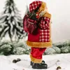 Рождественские украшения Кукла Санта-Клауса Большая 3020 см Елочное украшение Годовое украшение дома Natal Kids Gift Merry 231013