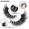 Falska ögonfransar Eye Cat Lashes Winged End Tolongated Fluffy Soft Natural Long Faux Mink Fake Cils 231013