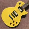 Guitare électrique Standard, couleur jaune citron, incrustation d'ormeau argenté, micros zèbre, livraison gratuite