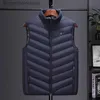 Men's Vests Men Autumn And Winter high quality Heated Vest Zones Electric Heated Jackets Men Graphene Heat Coat USB Heating Padded JacketL231014