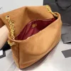 Vender S-letra Terciopelo Bolsa de lujo Mujeres Diseñadores de cuerpo cruzado Bolsa Clásica Cadena de oro Bolsas de hombro Hardware Bolsa de mensajero suave Diseño de gran capacidad Bolso Totes