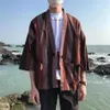 Estilo japonês tradicional quimono chinês estrada robe oversize jaqueta casal praia camisa masculina casual shirts231o