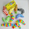 Fidget Toys Slug Party Favor Articulated Flexible 3D Slugs 19cm Finger Slug Fidget Toy Relief Anti-Anxiety Sensory Toys For Children Adult