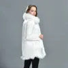 Damesbont, echte, dubbelzijdige slijtagejas voor dames, winter, 100 zijden voering, pluizige lange jas, dame, trendy ontwerp, uitloper 231013