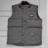 Designer Down Vest Pocket Jackets Parkas Long Sleeve Zipper Badges Men Downs Casual Coat Tops Outwear Multiple Colour Winter Vest8g8s