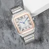 Lyxa automatiska mekaniska klockor Business Automatic Lovers Watch Made of Premium rostfritt stål Bakat blå klocknål Sapphire Djup Waterproof