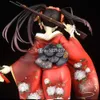 Brinquedos de dedo 23cm Kdcolle Date A Live Anime Figura Tokisaki Kurumi Sedutor Kimono Action Figure Kadokawa Kurumi Tokisaki Estatueta Modelo Brinquedos