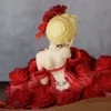 Jouets à doigts 17 cm Fate Stay Night Saber Nero Claudius Figure d'anime sexy Robe rouge supplémentaire Sabre/roulette Augustus Germanicus Figurine jouets