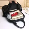 Schule Taschen 2023 Korea Damen Leder Rucksack Weiblichen Echtes Rindsleder frauen Tasche Hohe Qualität Frau Schwarz Natürliche Rucksäcke