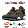 Jumpman 4 4s Männer Basketballschuhe Militär Chrom Schwarz Cat Sail Medium Olive University Blue Pink Metallic Bred Red Thunder Cool Grey Pine Green Damen Sport Sneakers