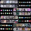 Nail Art Decorations 4 Boxes s 3D Multi Shapes Kit with Tweezer and Drill Pen 231013