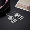 Dangle Earrings Fashion 925 Sterling Silver DreamCatcher Feathers for Luxury Designer Party Wedding Jewelr