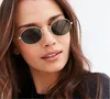 Sunglasses Small Oval Mirror For Women Red Luxury Men Brand Designer Eyewear Shades Ladies Alloy Sun Glasses UV400 Eyeglasses