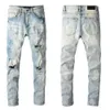 Jeans miri jeans heren designer hoge kwaliteit coole stijl luxe denim broek verontruste gescheurde biker zwart blauwe jean slim fit motorfiets.SML