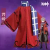 Cosplay Anime jeu Genshin Impact Kaedehara Kazuha ami Tomo Tomokazu Cosplay Costume Inazuma femme homme rouge Kimono Halloween Costume accessoire