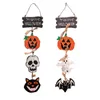 Nya Halloween -dekorationer Ny trädörr hängande pumpa spöke hängande kreativ hänge grossist