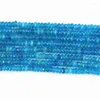 Grânulos moda pedra natural azul calcedônia jades rondelle ábaco facetado solto 2x4mm 4x6mm 5x8mm jóias encontrando 15 Polegada b163
