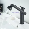 Bathroom Sink Faucets Hose Faucet 360 Degree Free Rotation Black Brass Shower/Pulse Quality Is D 2 Type Of Water Outlet Mode