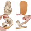 Сандалии Kruleepo Born, обувь с бантиком для маленьких девочек, детские сандалии из ПВХ с воздушной сеткой и резиновой подошвой, Schuhe Sandalias, первые ходунки