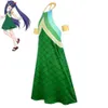 Cosplay Anime Fairy Tail Wendy L disfraz de Cosplay peluca azul tierra adulto niño vestido verde traje de fiesta de Carnaval de Halloween