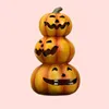 1 decorazione di zucca di Halloween, ornamento di figurine di zucca in miniatura, accessori per casa delle bambole