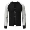 Maglioni da uomo Maglione cardigan lavorato a maglia con cerniera alla moda Cappotto in morbido jacekt a maniche lunghe Autunno e inverno Pullover con cuciture calde in tinta unita