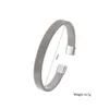 Bangle Mens Bracelet Eenvoudig roestvrijstalen gaas geweven open unisex verstelbare manchetbanden sieraden cadeau voor vriendje