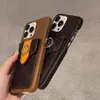 Custodia per telefono di design per iPhone 15 Borsa a tracolla in pelle con portafoglio per carte per IP 14 13 12 11 Pro max Borsa a tracolla più piccola in pelle con confezione originale