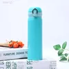 Bouteille d'eau isolée à Double paroi en acier inoxydable, vente en gros d'usine, tasse thermos à rebond créative avec interrupteur à une touche, avec couvercle