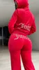 2024 Winter Juicy Coutoure Tracksuit 2-Piece Set Suit Women Velvet Sweatshirt and Pants with Diamonds ropa mujer 1156ESS