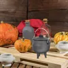Tapis de table Halloween Pot de sorcière Figurine Pot en fer Statue Artisanat Fête Sacrifice Prop Décoration et accessoires