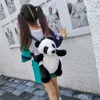 배낭 kawaii panda backpacks 박제 동물 가방 여자 소년 플러시 학교 주머니 유치원 플러시 배낭 장난감 귀여운 아이들 아기 선물 231013