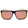 Sunglasses Designer Wooden Polarized Square Black Bamboo Oversized Shades Wood Frame Custom Logo Sun Glasses For Men UV400