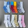 Tech fleece tie-dye mens socks designer colorful fashion stockings all-match womens breathable cotton football basketball sports s258c