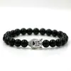 BPPCCR 8mm Onyx steen Goud-kleur Glanzend CZ Boeddha hoofd Mannen Chakra Energie Yoga Armbanden Lucky Pulseira Anil Arjandas2247