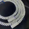 8mm 10mm hip hop ketting mode stijl s925 vvs moissanite iced out sieraden moissanite diamant cubaanse link chain