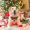 Hundebekleidung Verstellbares Halsband Weihnachten – Fliege | Haustier- und Soft-Ac