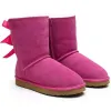 مصمم أحذية أستراليا Slippers Tasman Womens Platform Winter Winter Girl Classic Snow Boot Bow Low Mini Fur Fur Black Chestnut Pink Bowtie Sies Size 4-14