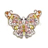 Broche papillon brillante en Zircon incrusté de luxe, exquise, à la mode pour dames, broche pour robe de soirée de mariage, bijoux cadeau