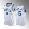 5 Anthony Edwards Rudy Gobert Karl-Anthony Towns Basketball Jersey Naz Reid Minnesotas Dangelo Russell Wendell Moore Jr. Jaden McDaniels 2023 2024 City Mike Conley